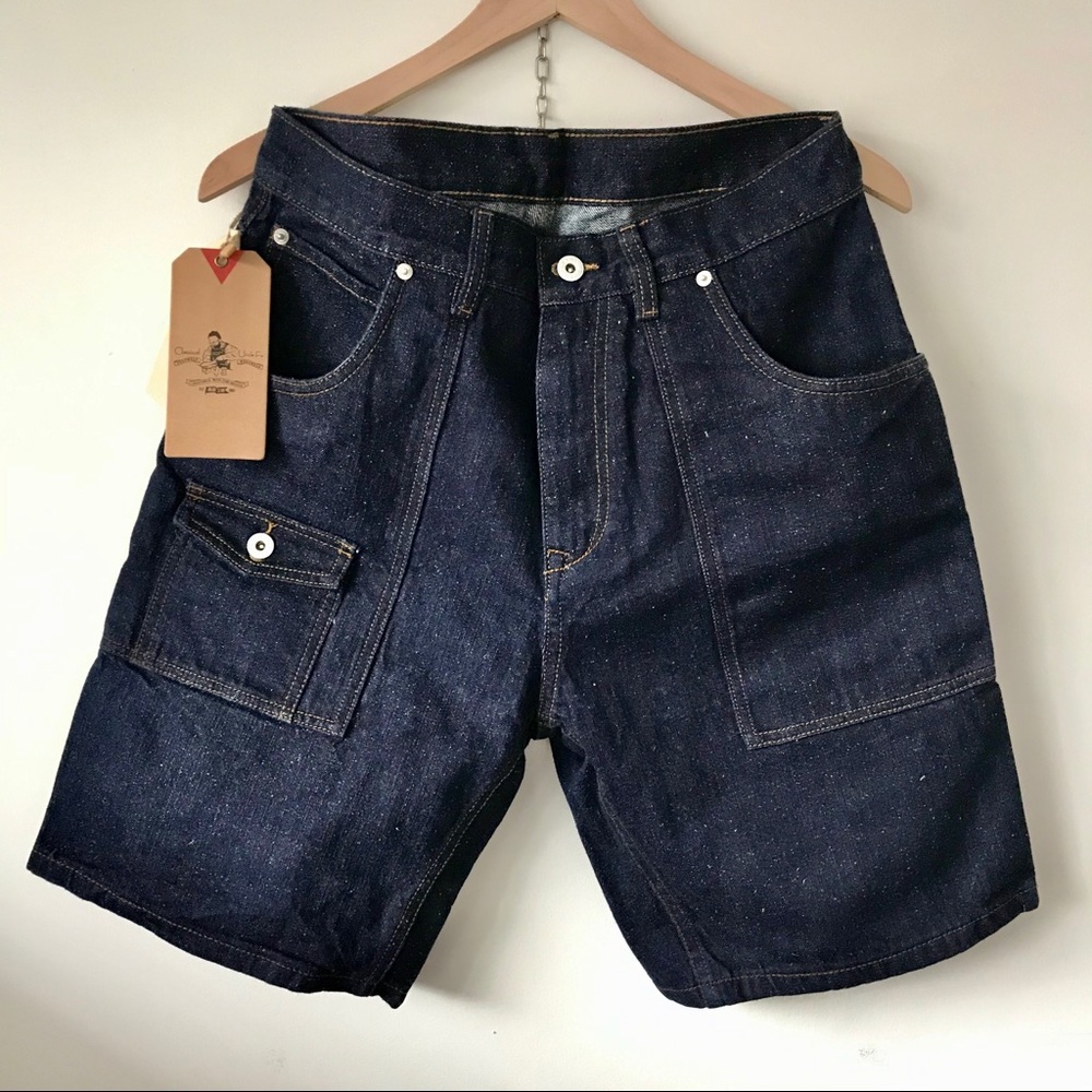 Maden Blue workwear denim jean short